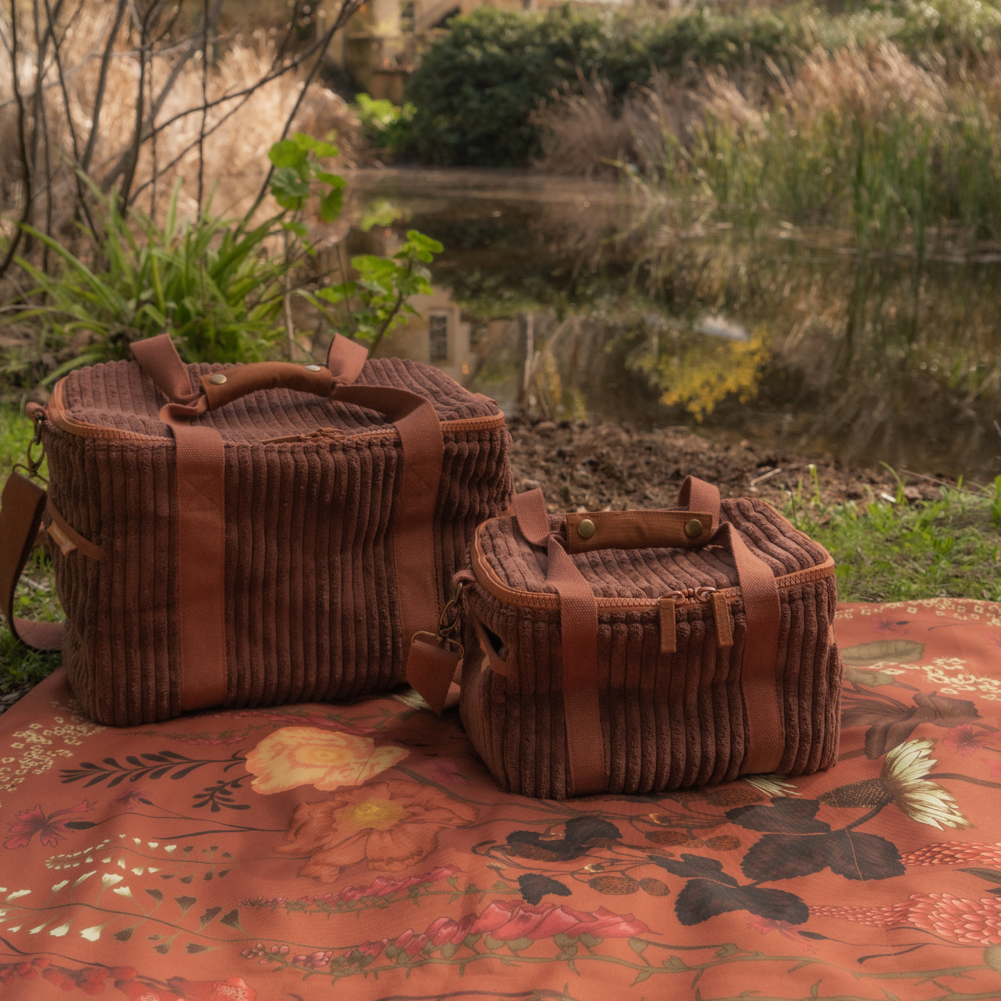 Cord Large Cooler Bag - Chocolate