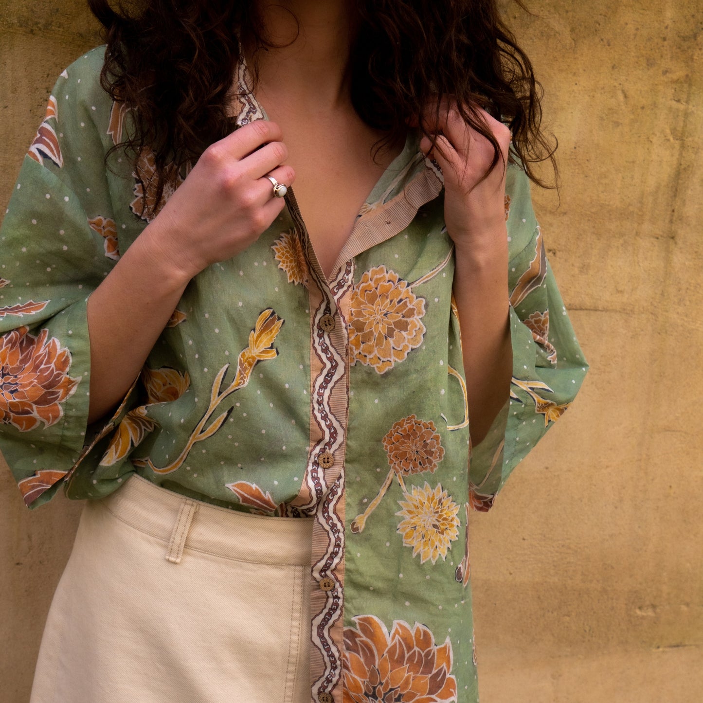 Dahlia Shirt - Moss