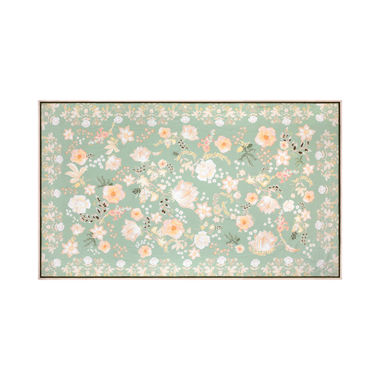 Fiore Rectangle Tablecloth - Sage