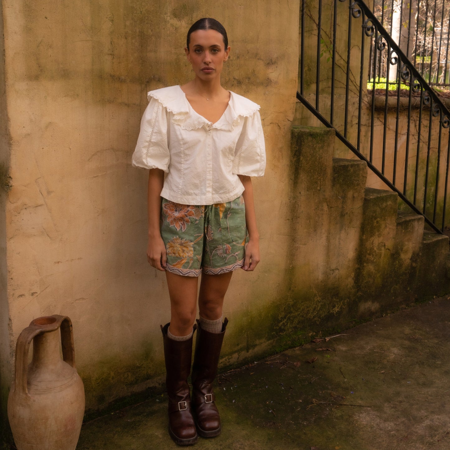 Dahlia Shorts - Moss