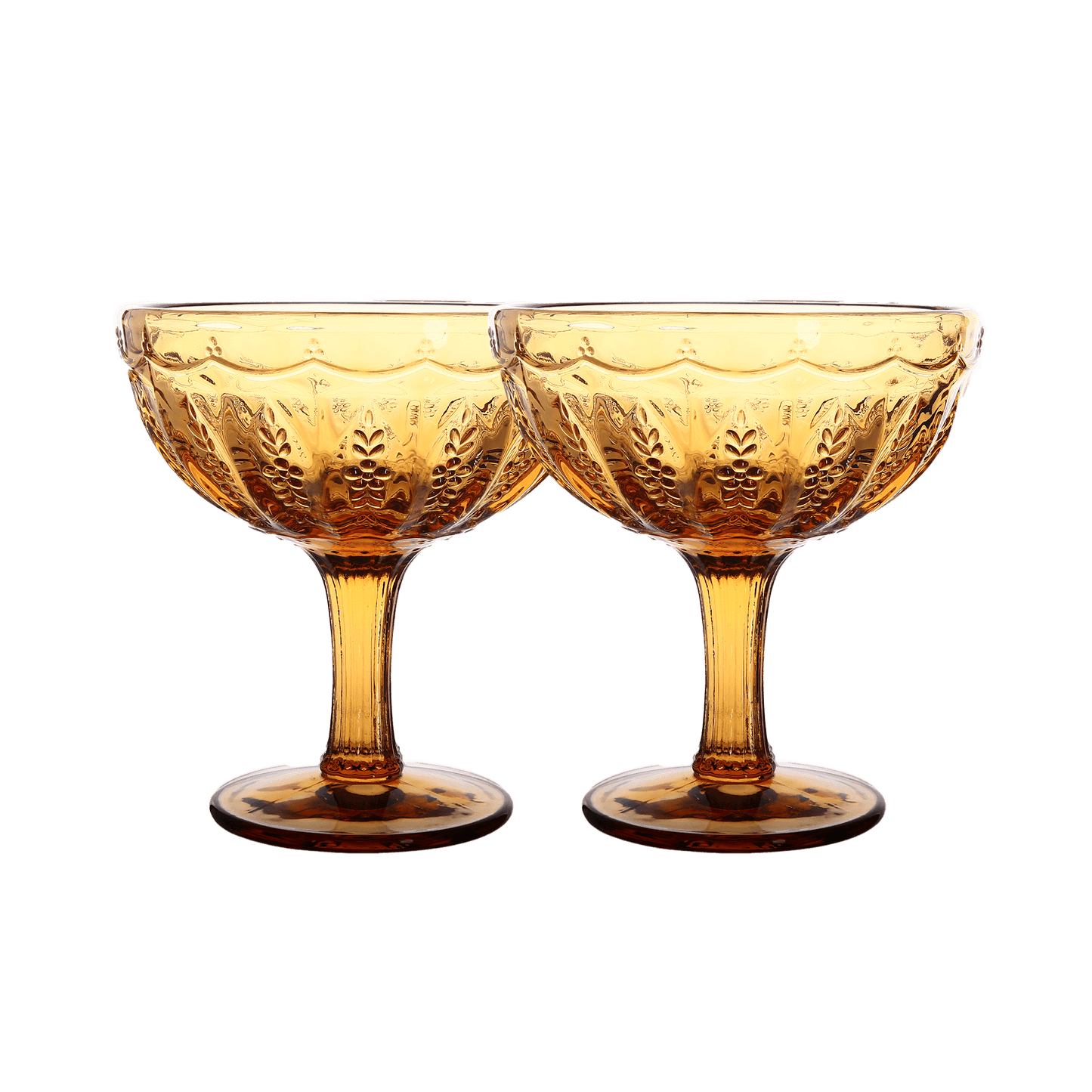 Margarita Glass Set of 2 Amber