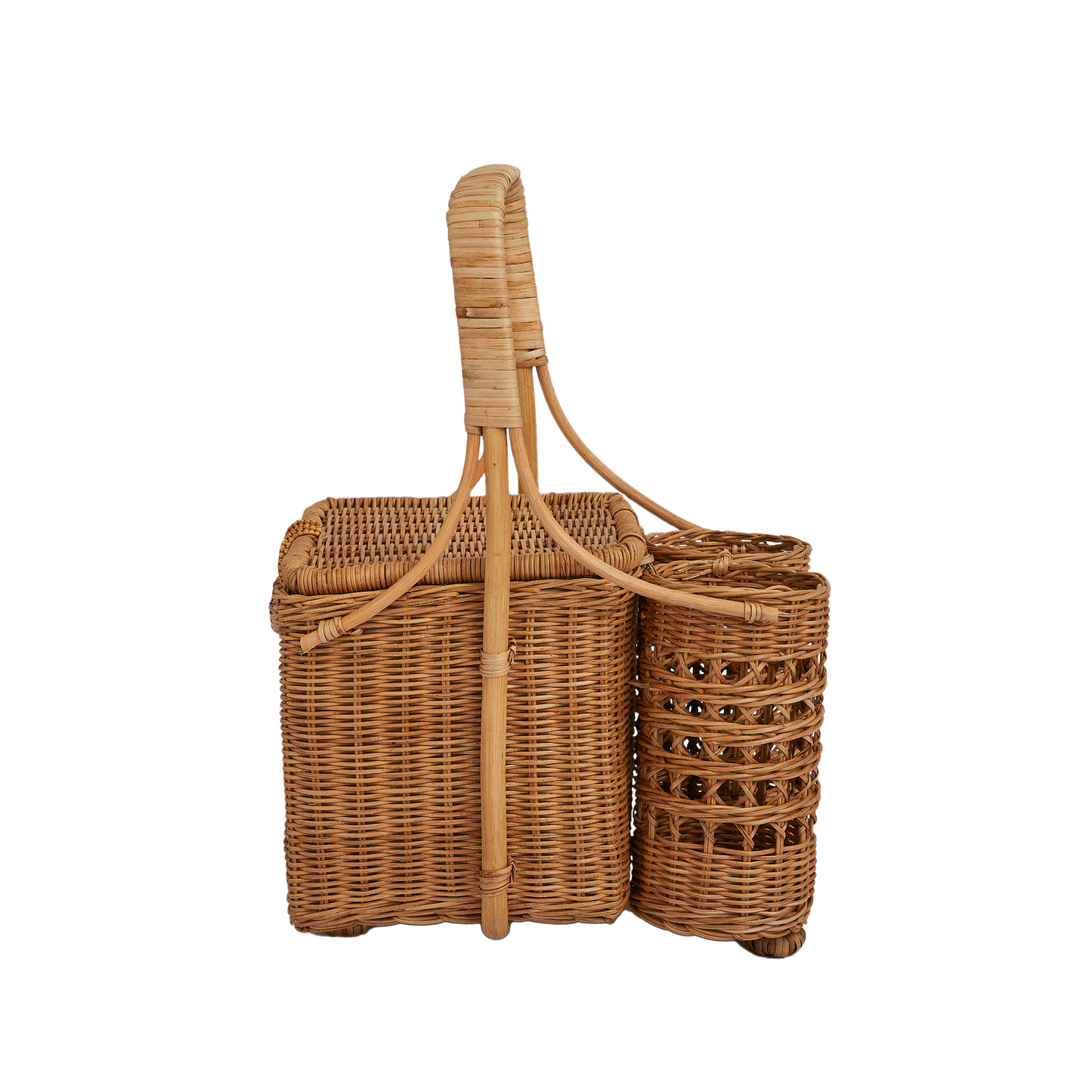 Lovers Woven Picnic Basket Rattan