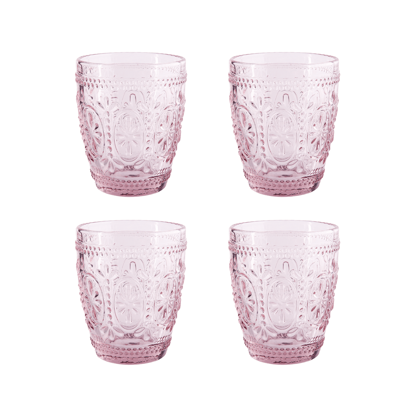 Tumbler Glass Set of 4 Primrose