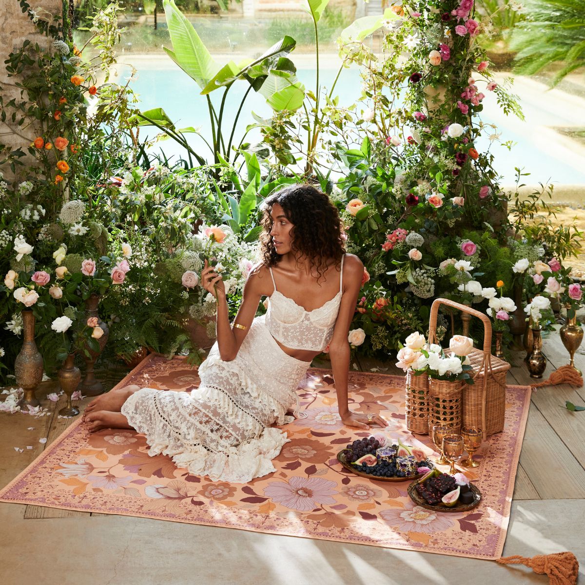 Grande Fleur Picnic Rug