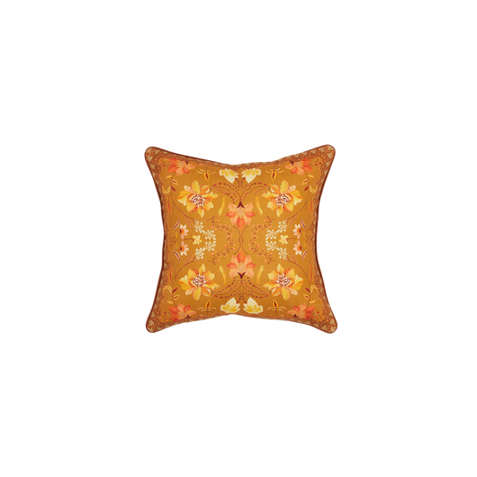 Golden Folk Cushion Cover