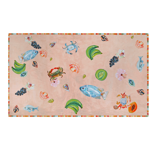 Annie Everingham Tablecloth - Pastel Sea