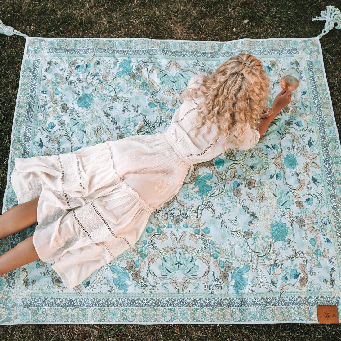 Forest Printed Picnic Rug Crystal – Wandering Folk