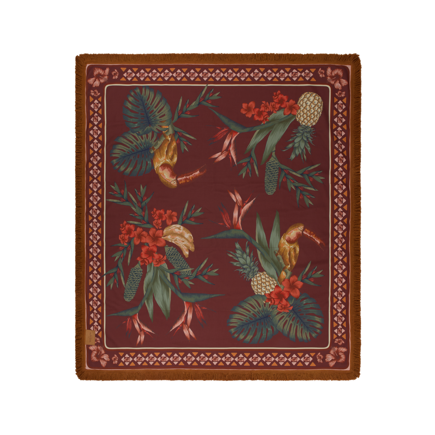 Cuban Tropical Picnic Rug - Bronze