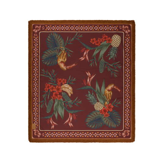 Cuban Tropical Picnic Rug - Bronze