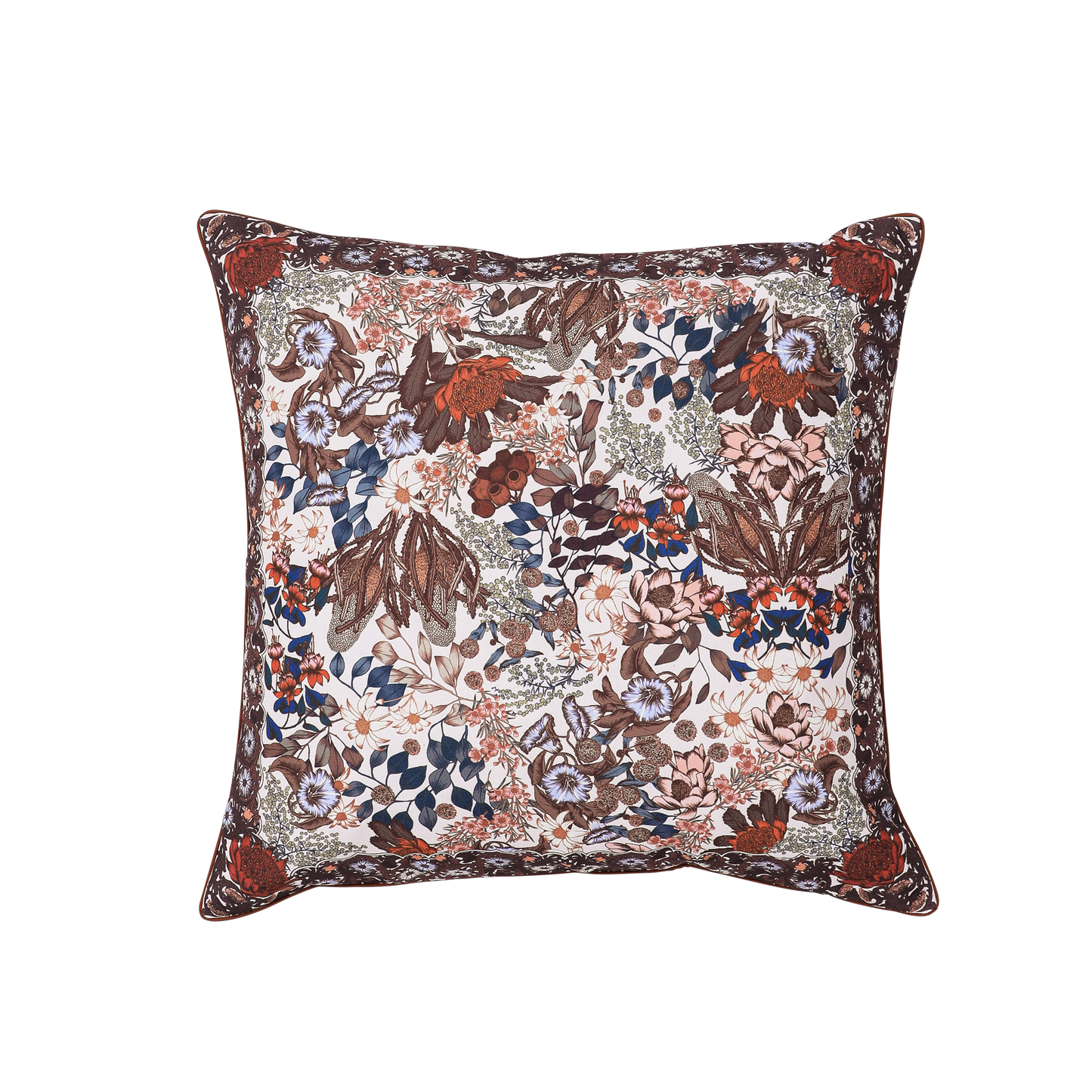 native blossom printed cushion
