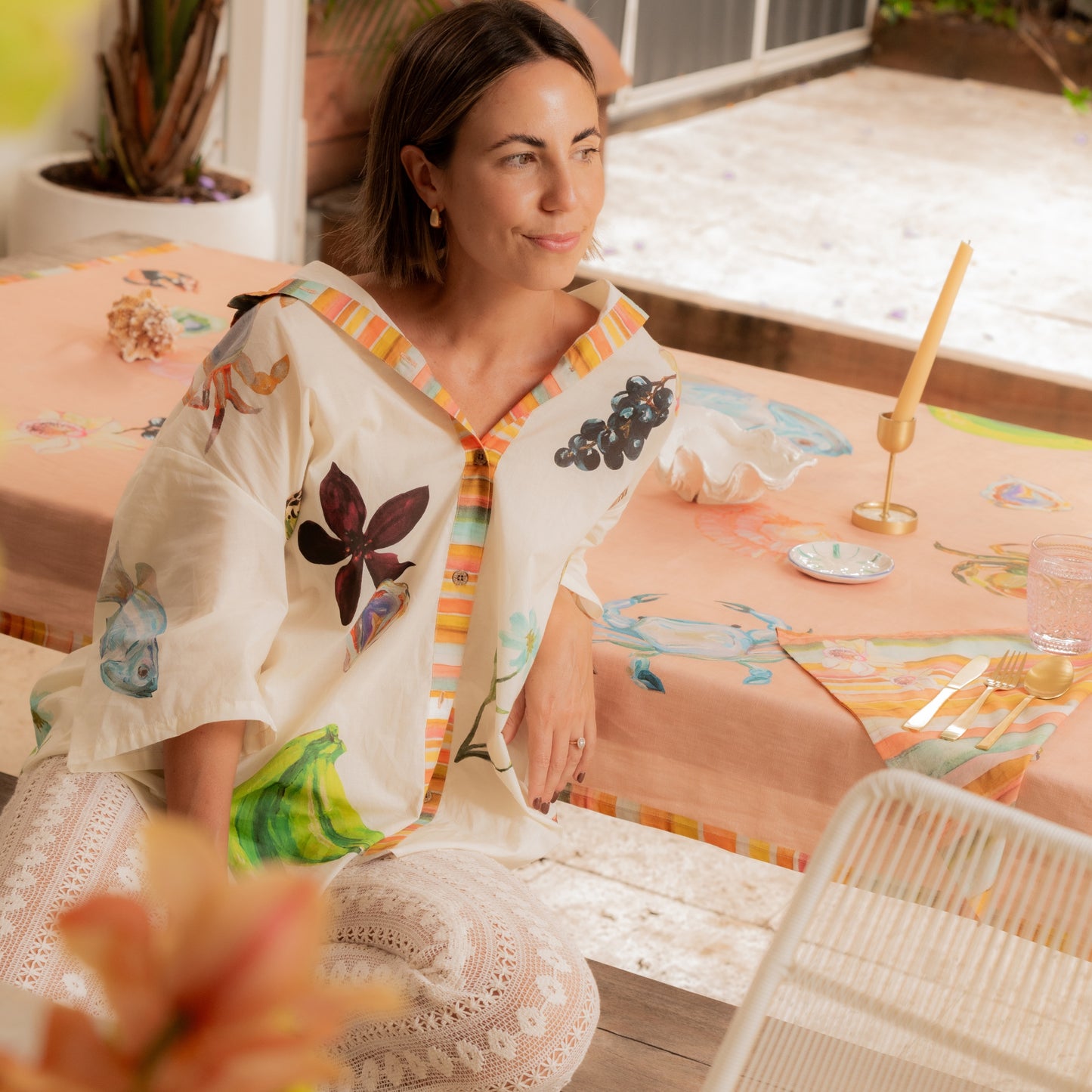 Annie Everingham Over Swim Shirt - Seaside