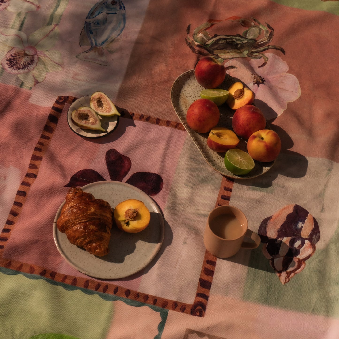 Annie Everingham Picnic Rug -  Patchwork Sea