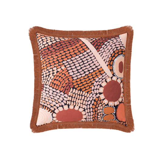 Miimi & Jiinda Collab Fringed Cushion Cover- Large