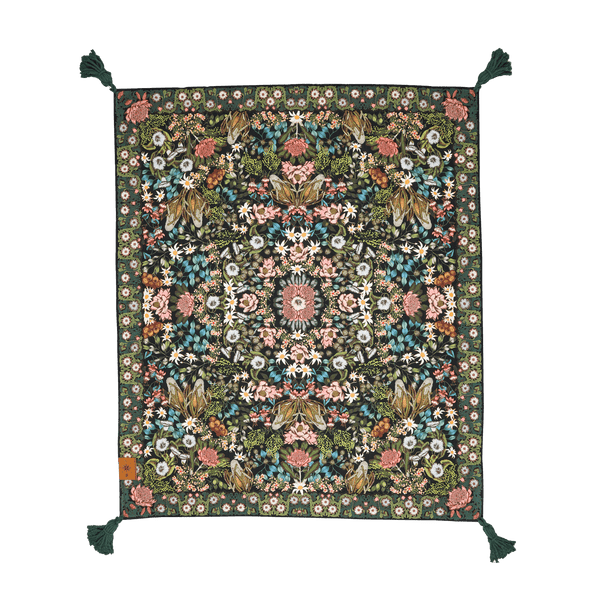 Wandering folk ラグ 花柄 wild flower native-wildflower-printed-