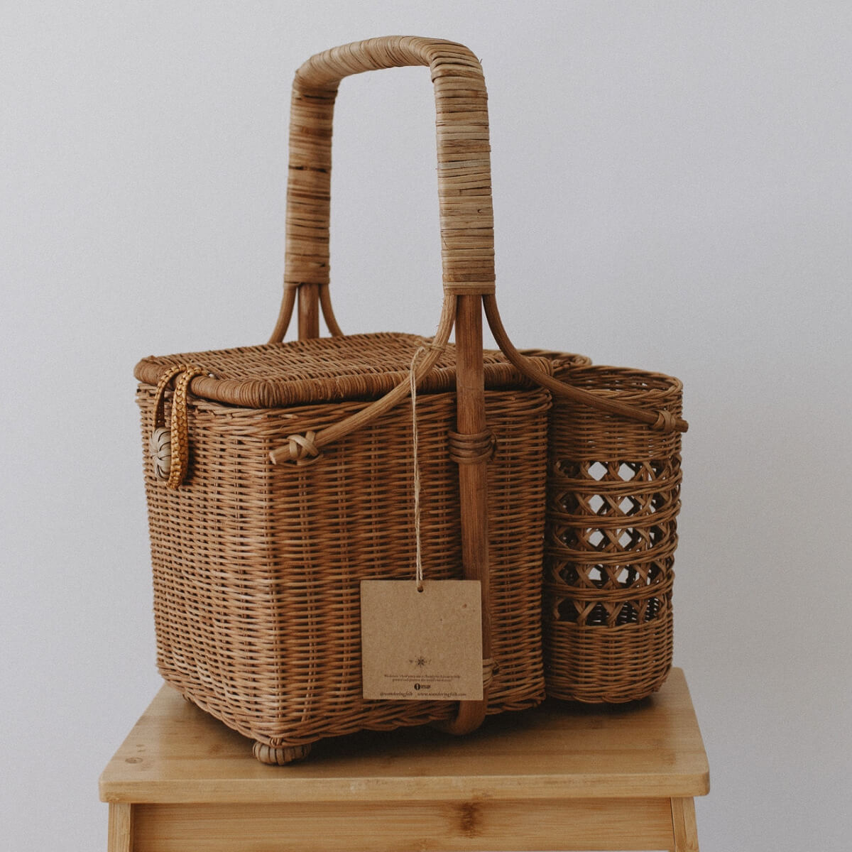 Unique Hand Woven Picnic Basket Rattan – Wandering Folk