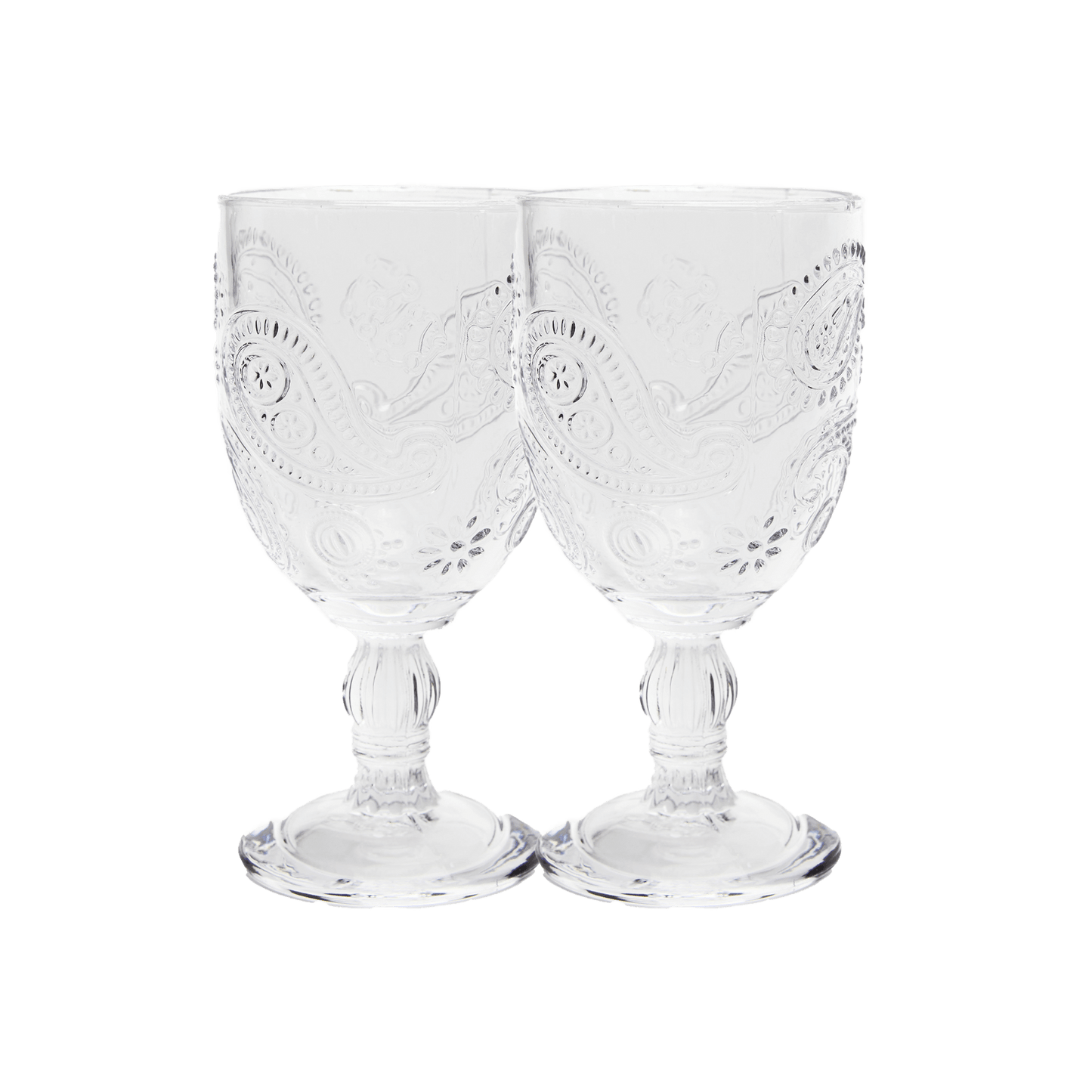 Goblet Glass Set Of 2 Clear